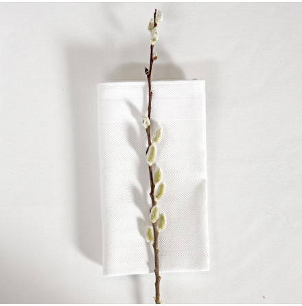 Fishbone kkshandduk/servett, vit, 50x70 cm 